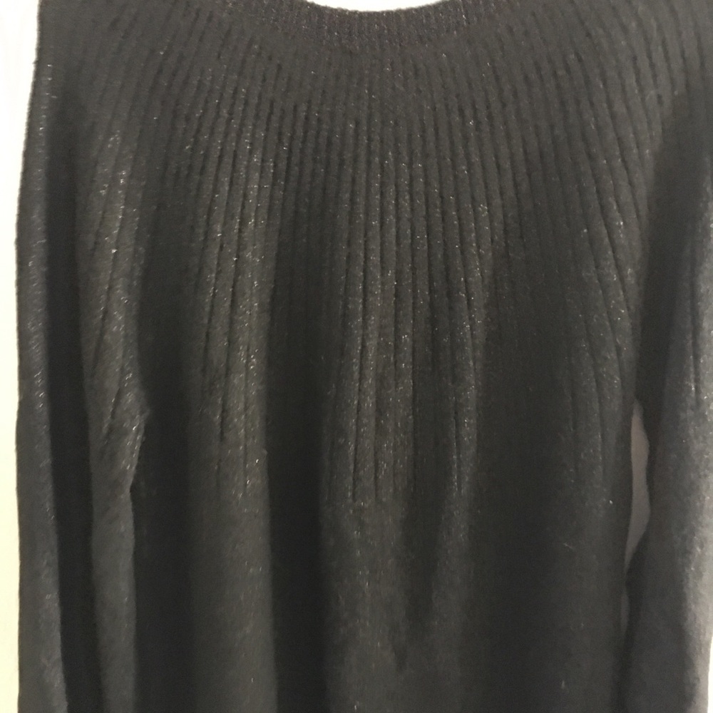 NWT🎉 Black Sparkly Holiday Sweater Dress Sz XL - Picture 11 of 15